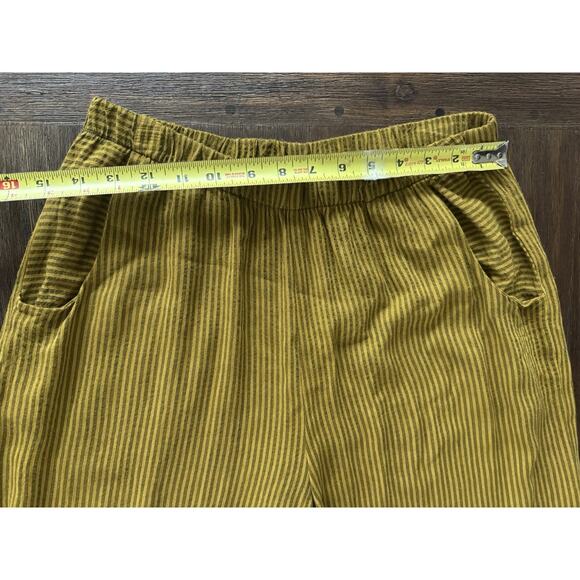 Lisa Bayne Pants Striped Parker 25” Wide Leg Usa Made Artful Home S - Picture 6 of 10